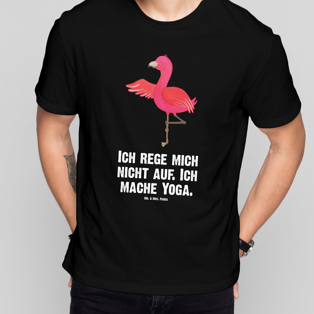 Größe L T-Shirt Flamingo Yoga T-Shirt, Shirt, Tshirt, Lustiges T-Shirt, T-Shirt mit Spruch, Party, Junggesellenabschied, Jubiläum, Geburstag, Herrn, Damen, Männer, Frauen, Schlafshirt, Nachthemd, Sprüche, Flamingo, Vogel, Yoga, Namaste, Achtsamkeit, Yoga-Übung, Entspannung, Ärger, Aufregen, Tiefenentspannung