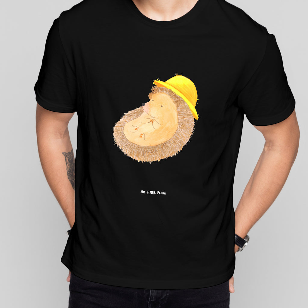 Größe XXL T-Shirt Igel betet T-Shirt, Shirt, Tshirt, Lustiges T-Shirt, T-Shirt mit Spruch, Party, Junggesellenabschied, Jubiläum, Geburstag, Herrn, Damen, Männer, Frauen, Schlafshirt, Nachthemd, Sprüche, Tiermotive, Gute Laune, lustige Sprüche, Tiere, Igel, Igel mit Hut, Sonnenhut, Gott, Amen, beten, Leben, Dankbarkeit, Dankbar sein, dankbar, genießen
