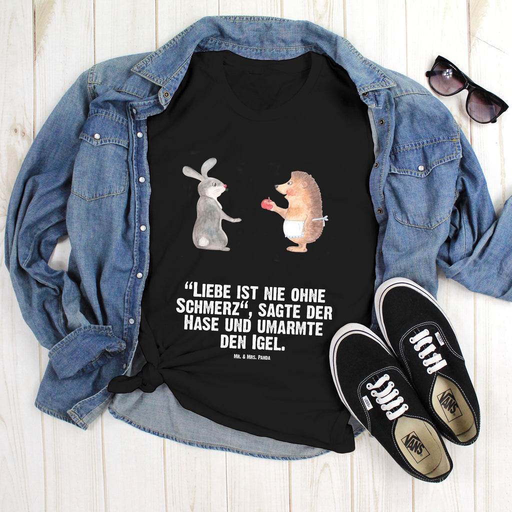 Größe S T-Shirt Liebe ist nie ohne Schmerz T-Shirt, Shirt, Tshirt, Lustiges T-Shirt, T-Shirt mit Spruch, Party, Junggesellenabschied, Jubiläum, Geburstag, Herrn, Damen, Männer, Frauen, Schlafshirt, Nachthemd, Sprüche, Tiermotive, Gute Laune, lustige Sprüche, Tiere, Igel und Hase, Igel, Hase, Liebe Spruch, Liebeskummer Geschenk, Herzschmerz, Trösten, Trennungsschmerz, Spruch romantisch