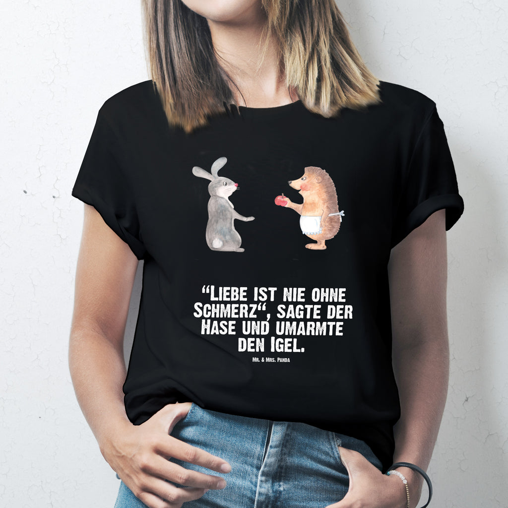 Größe S T-Shirt Liebe ist nie ohne Schmerz T-Shirt, Shirt, Tshirt, Lustiges T-Shirt, T-Shirt mit Spruch, Party, Junggesellenabschied, Jubiläum, Geburstag, Herrn, Damen, Männer, Frauen, Schlafshirt, Nachthemd, Sprüche, Tiermotive, Gute Laune, lustige Sprüche, Tiere, Igel und Hase, Igel, Hase, Liebe Spruch, Liebeskummer Geschenk, Herzschmerz, Trösten, Trennungsschmerz, Spruch romantisch