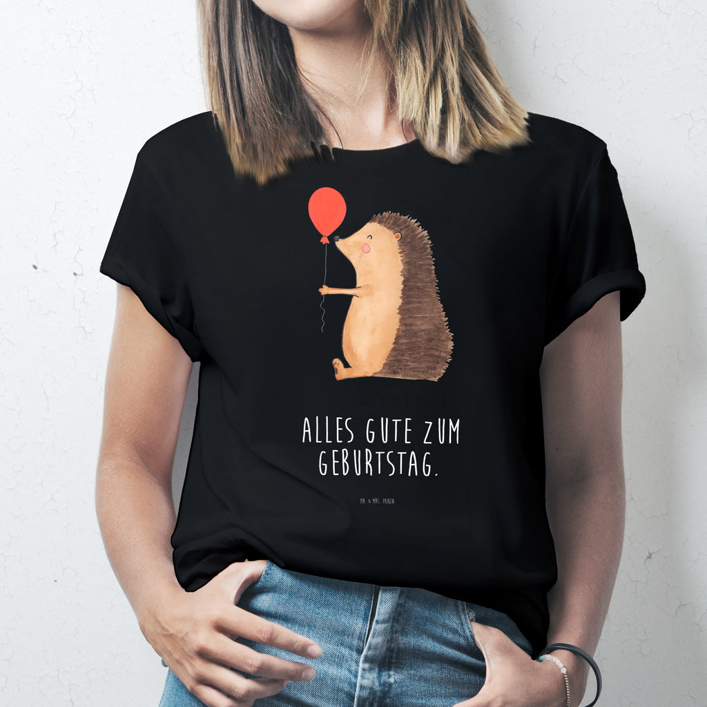 Größe S T-Shirt Igel mit Luftballon T-Shirt, Shirt, Tshirt, Lustiges T-Shirt, T-Shirt mit Spruch, Party, Junggesellenabschied, Jubiläum, Geburstag, Herrn, Damen, Männer, Frauen, Schlafshirt, Nachthemd, Sprüche, Tiermotive, Gute Laune, lustige Sprüche, Tiere, Igel, Geburtstag, Herzlichen Glückwunsch, Glückwunsch, Geburtstagskind, Ballon, Happy Birthday