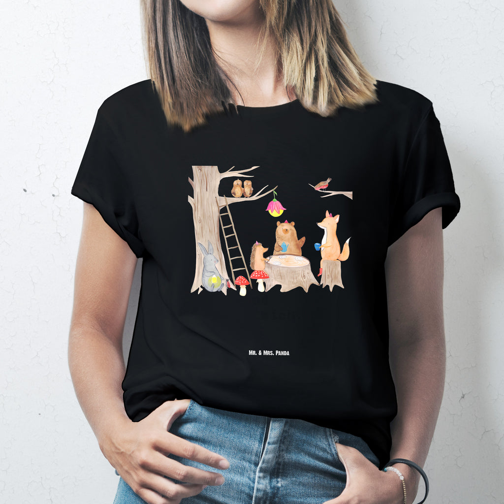 Größe S T-Shirt Waldtiere Picknick T-Shirt, Shirt, Tshirt, Lustiges T-Shirt, T-Shirt mit Spruch, Party, Junggesellenabschied, Jubiläum, Geburstag, Herrn, Damen, Männer, Frauen, Schlafshirt, Nachthemd, Sprüche, Tiermotive, Gute Laune, lustige Sprüche, Tiere, Waldtiere, Picknick, Wald, Fuchs, Hase, Igel, Maus, Eichhörnchen