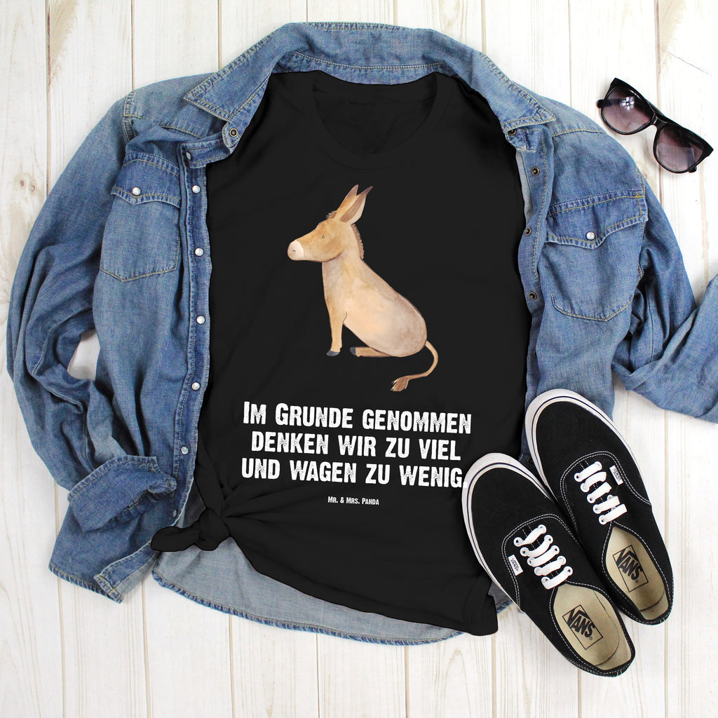 Größe L T-Shirt Esel T-Shirt, Shirt, Tshirt, Lustiges T-Shirt, T-Shirt mit Spruch, Party, Junggesellenabschied, Jubiläum, Geburstag, Herrn, Damen, Männer, Frauen, Schlafshirt, Nachthemd, Sprüche, Tiermotive, Gute Laune, lustige Sprüche, Tiere, Esel, Weisheit, Lebensmut, Lebensglück, Ziel, Lebensziel, Mut, erfolg, tapferkeit, positive gedanken, zuversicht