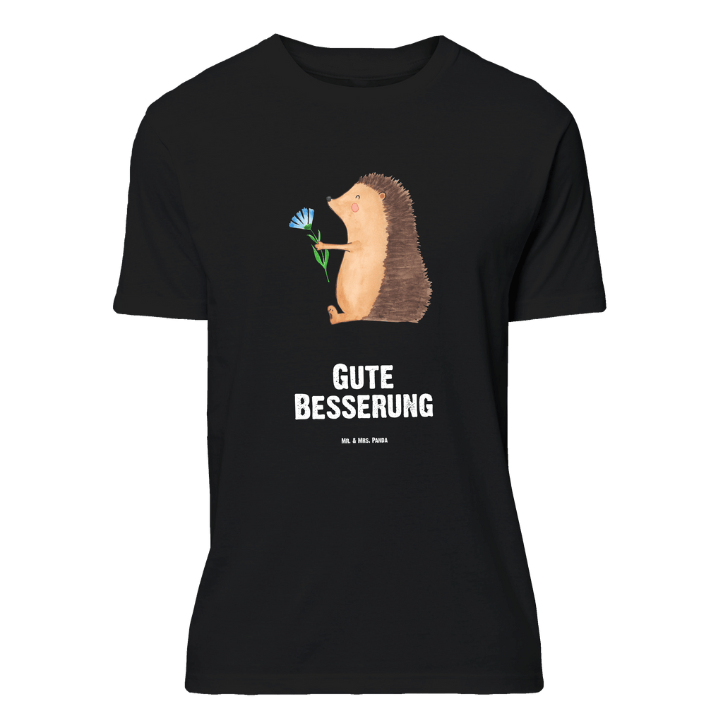Größe L T-Shirt Igel mit Blume T-Shirt, Shirt, Tshirt, Lustiges T-Shirt, T-Shirt mit Spruch, Party, Junggesellenabschied, Jubiläum, Geburstag, Herrn, Damen, Männer, Frauen, Schlafshirt, Nachthemd, Sprüche, Tiermotive, Gute Laune, lustige Sprüche, Tiere, Igel, Gute Besserung, Genesungswünsche, Krankheit, Krankenhaus, krank, Besuch