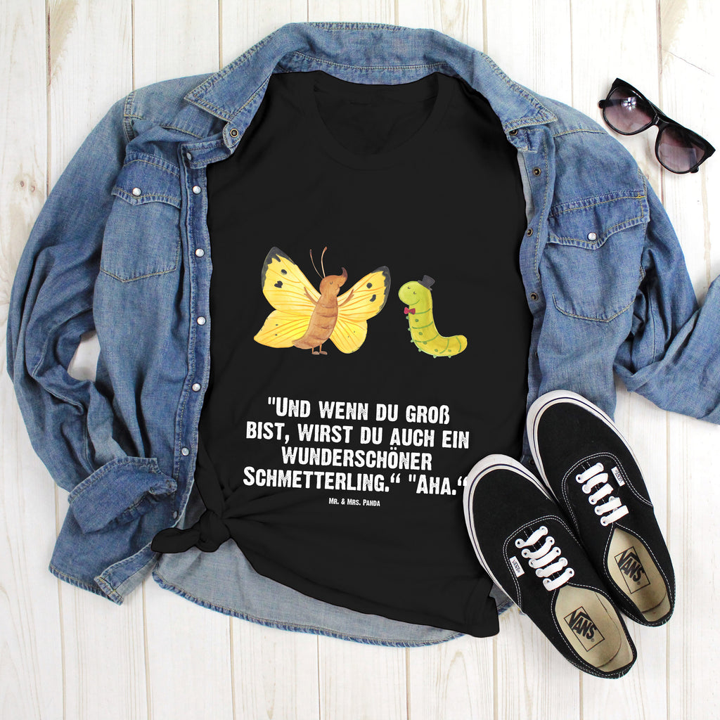Größe L T-Shirt Raupe & Schmetterling T-Shirt, Shirt, Tshirt, Lustiges T-Shirt, T-Shirt mit Spruch, Party, Junggesellenabschied, Jubiläum, Geburstag, Herrn, Damen, Männer, Frauen, Schlafshirt, Nachthemd, Sprüche, Tiermotive, Gute Laune, lustige Sprüche, Tiere, Raupe, Schmetterling, Zitronenfalter, Entwicklung, Erwachsen werden, Kokon, Hut, Hütchen, Schönheit, Aufwachsen