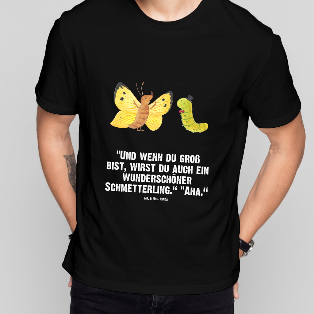 Größe L T-Shirt Raupe & Schmetterling T-Shirt, Shirt, Tshirt, Lustiges T-Shirt, T-Shirt mit Spruch, Party, Junggesellenabschied, Jubiläum, Geburstag, Herrn, Damen, Männer, Frauen, Schlafshirt, Nachthemd, Sprüche, Tiermotive, Gute Laune, lustige Sprüche, Tiere, Raupe, Schmetterling, Zitronenfalter, Entwicklung, Erwachsen werden, Kokon, Hut, Hütchen, Schönheit, Aufwachsen