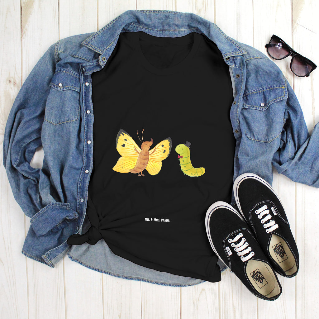 Größe L T-Shirt Raupe & Schmetterling T-Shirt, Shirt, Tshirt, Lustiges T-Shirt, T-Shirt mit Spruch, Party, Junggesellenabschied, Jubiläum, Geburstag, Herrn, Damen, Männer, Frauen, Schlafshirt, Nachthemd, Sprüche, Tiermotive, Gute Laune, lustige Sprüche, Tiere, Raupe, Schmetterling, Zitronenfalter, Entwicklung, Erwachsen werden, Kokon, Hut, Hütchen, Schönheit, Aufwachsen