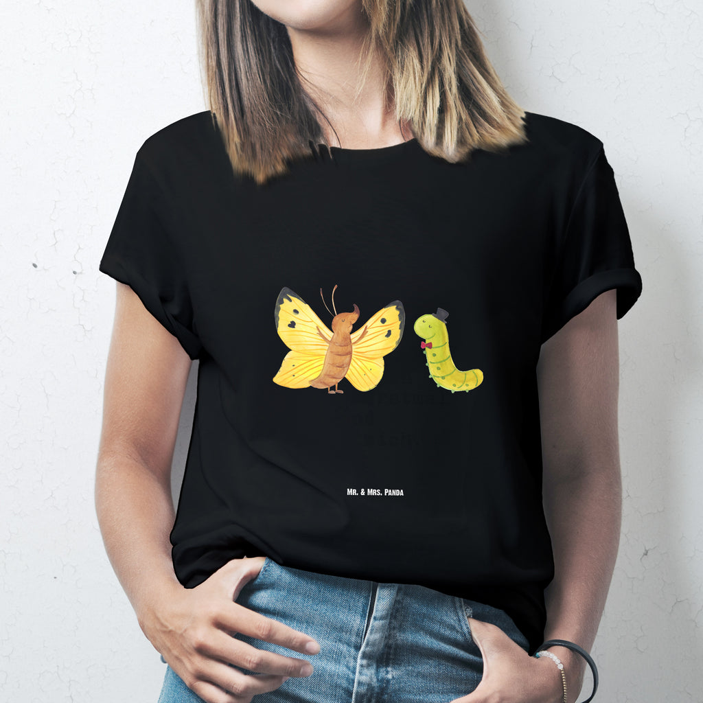 Größe L T-Shirt Raupe & Schmetterling T-Shirt, Shirt, Tshirt, Lustiges T-Shirt, T-Shirt mit Spruch, Party, Junggesellenabschied, Jubiläum, Geburstag, Herrn, Damen, Männer, Frauen, Schlafshirt, Nachthemd, Sprüche, Tiermotive, Gute Laune, lustige Sprüche, Tiere, Raupe, Schmetterling, Zitronenfalter, Entwicklung, Erwachsen werden, Kokon, Hut, Hütchen, Schönheit, Aufwachsen