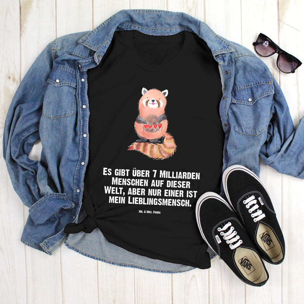 Größe L T-Shirt Roter Panda T-Shirt, Shirt, Tshirt, Lustiges T-Shirt, T-Shirt mit Spruch, Party, Junggesellenabschied, Jubiläum, Geburstag, Herrn, Damen, Männer, Frauen, Schlafshirt, Nachthemd, Sprüche, Tiermotive, Gute Laune, lustige Sprüche, Tiere, Panda, Liebe, Rot, Herz, Liebling, Lieblingsmensch