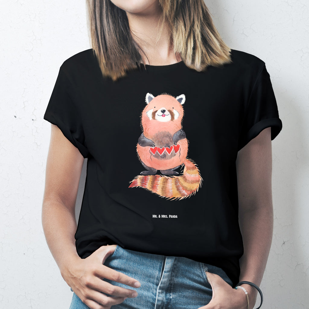 Größe L T-Shirt Roter Panda T-Shirt, Shirt, Tshirt, Lustiges T-Shirt, T-Shirt mit Spruch, Party, Junggesellenabschied, Jubiläum, Geburstag, Herrn, Damen, Männer, Frauen, Schlafshirt, Nachthemd, Sprüche, Tiermotive, Gute Laune, lustige Sprüche, Tiere, Panda, Liebe, Rot, Herz, Liebling, Lieblingsmensch