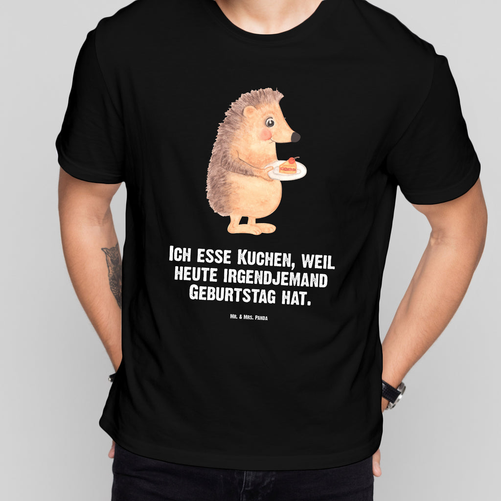 Größe M T-Shirt Igel mit Kuchenstück T-Shirt, Shirt, Tshirt, Lustiges T-Shirt, T-Shirt mit Spruch, Party, Junggesellenabschied, Jubiläum, Geburstag, Herrn, Damen, Männer, Frauen, Schlafshirt, Nachthemd, Sprüche, Tiermotive, Gute Laune, lustige Sprüche, Tiere, Igel, Essen Spruch, Kuchen, Backen Geschenk, Kuchen backen, Einladung Party, Geburtstagskuchen, Torte