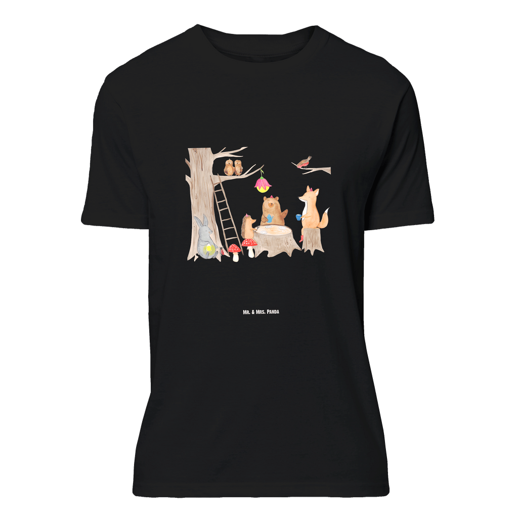 Größe M T-Shirt Waldtiere Picknick T-Shirt, Shirt, Tshirt, Lustiges T-Shirt, T-Shirt mit Spruch, Party, Junggesellenabschied, Jubiläum, Geburstag, Herrn, Damen, Männer, Frauen, Schlafshirt, Nachthemd, Sprüche, Tiermotive, Gute Laune, lustige Sprüche, Tiere, Waldtiere, Picknick, Wald, Fuchs, Hase, Igel, Maus, Eichhörnchen