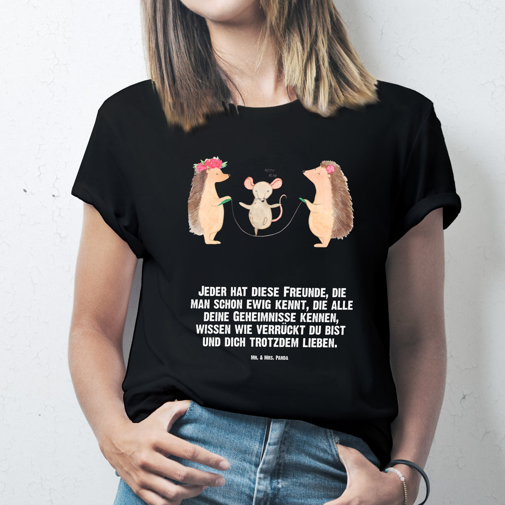 Größe M T-Shirt Igel Seilhüpfen T-Shirt, Shirt, Tshirt, Lustiges T-Shirt, T-Shirt mit Spruch, Party, Junggesellenabschied, Jubiläum, Geburstag, Herrn, Damen, Männer, Frauen, Schlafshirt, Nachthemd, Sprüche, Tiermotive, Gute Laune, lustige Sprüche, Tiere, Igel, Maus, Seilspringen, Seilhüpfen, Kinder, Kindergarten