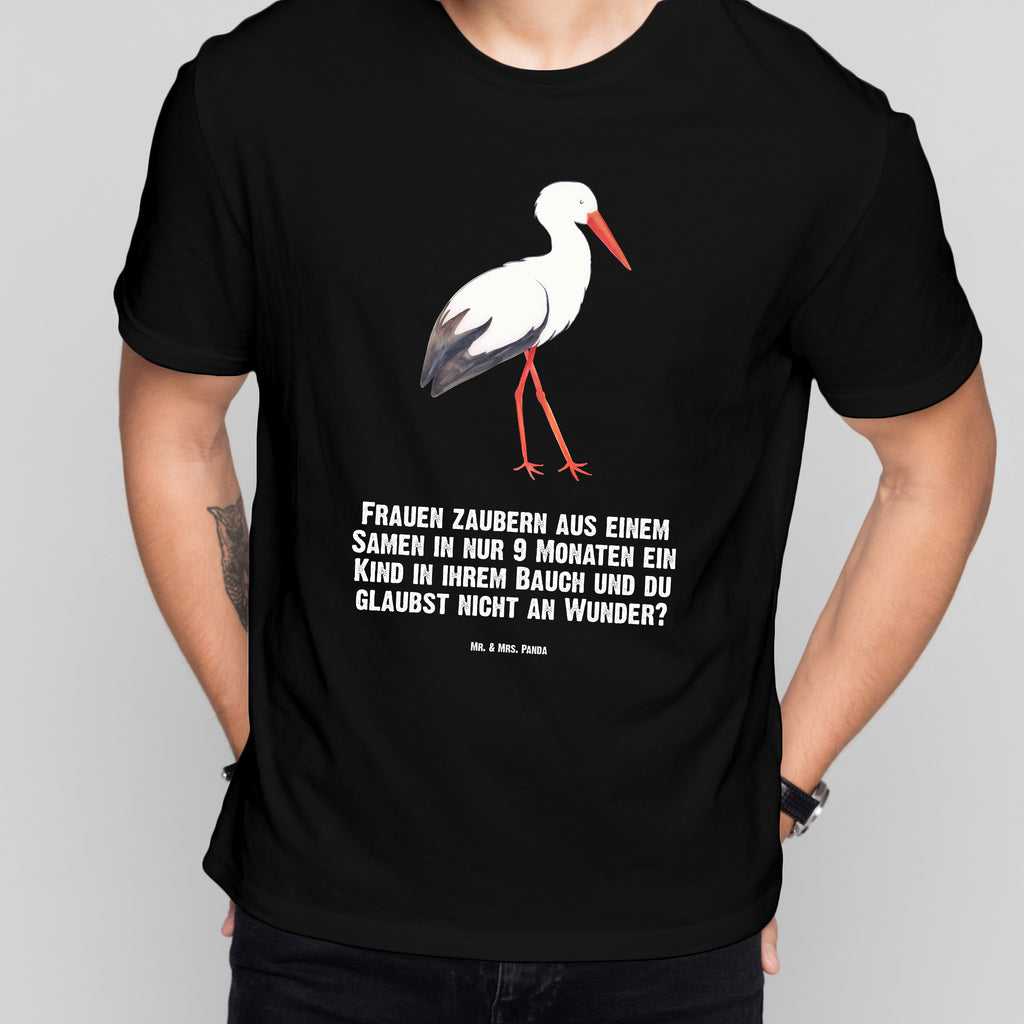 Größe XL T-Shirt Storch T-Shirt, Shirt, Tshirt, Lustiges T-Shirt, T-Shirt mit Spruch, Party, Junggesellenabschied, Jubiläum, Geburstag, Herrn, Damen, Männer, Frauen, Schlafshirt, Nachthemd, Sprüche, Tiermotive, Gute Laune, lustige Sprüche, Tiere, Storch, Störche, Schwangerschaft, Geburt, Mutter, Mütter, Mutter werden, Schwanger, Babybauch, Baby
