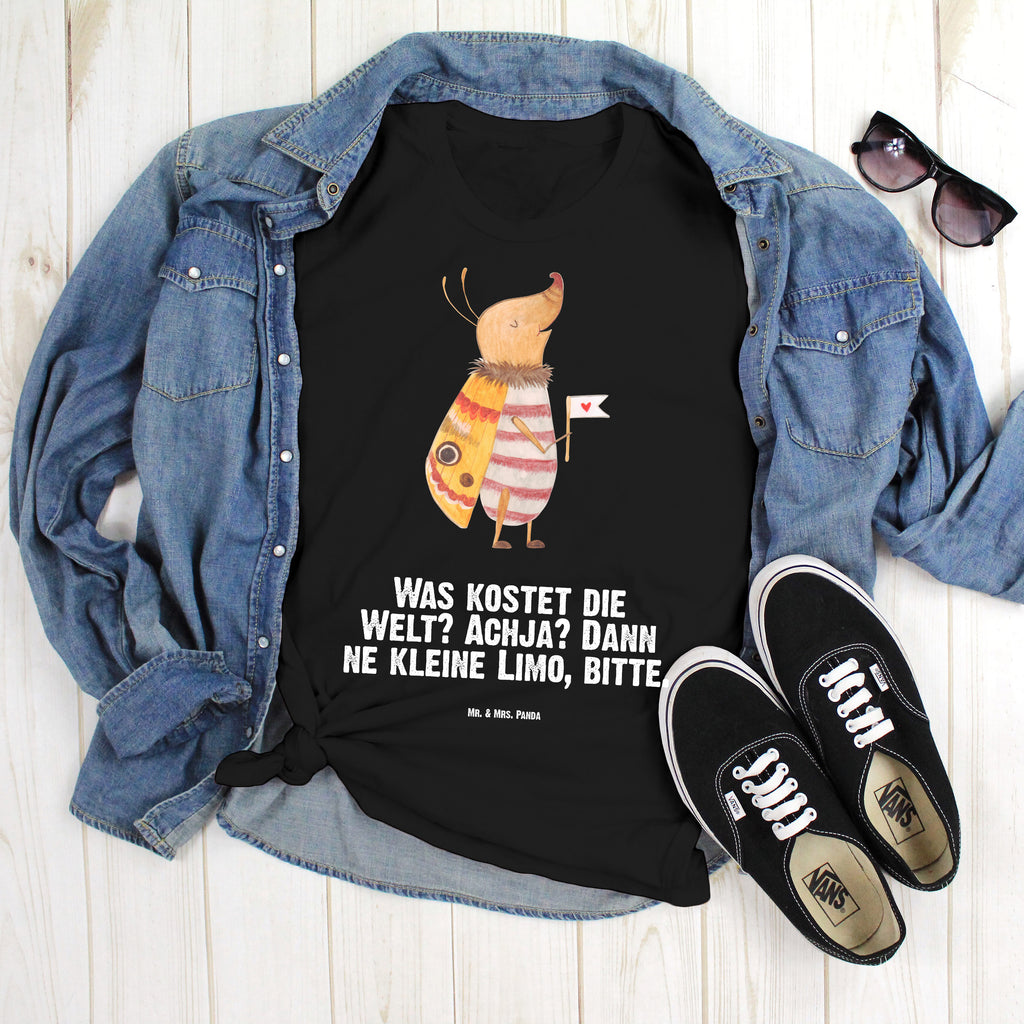 Größe XL T-Shirt Nachtfalter mit Fähnchen T-Shirt, Shirt, Tshirt, Lustiges T-Shirt, T-Shirt mit Spruch, Party, Junggesellenabschied, Jubiläum, Geburstag, Herrn, Damen, Männer, Frauen, Schlafshirt, Nachthemd, Sprüche, Tiermotive, Gute Laune, lustige Sprüche, Tiere, Nachtfalter, Käfer, Spruch lustig, Spruch witzig, süß, niedlich, Küche Deko, Was kostet die Welt