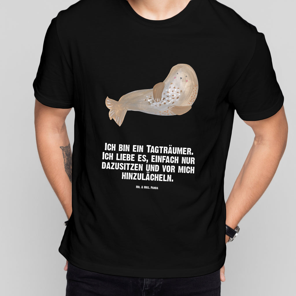 Größe XL T-Shirt Robbe lachend T-Shirt, Shirt, Tshirt, Lustiges T-Shirt, T-Shirt mit Spruch, Party, Junggesellenabschied, Jubiläum, Geburstag, Herrn, Damen, Männer, Frauen, Schlafshirt, Nachthemd, Sprüche, Tiermotive, Gute Laune, lustige Sprüche, Tiere, Robbe, Robben, Seehund, Strand, Meerestier, Ostsee, Nordsee