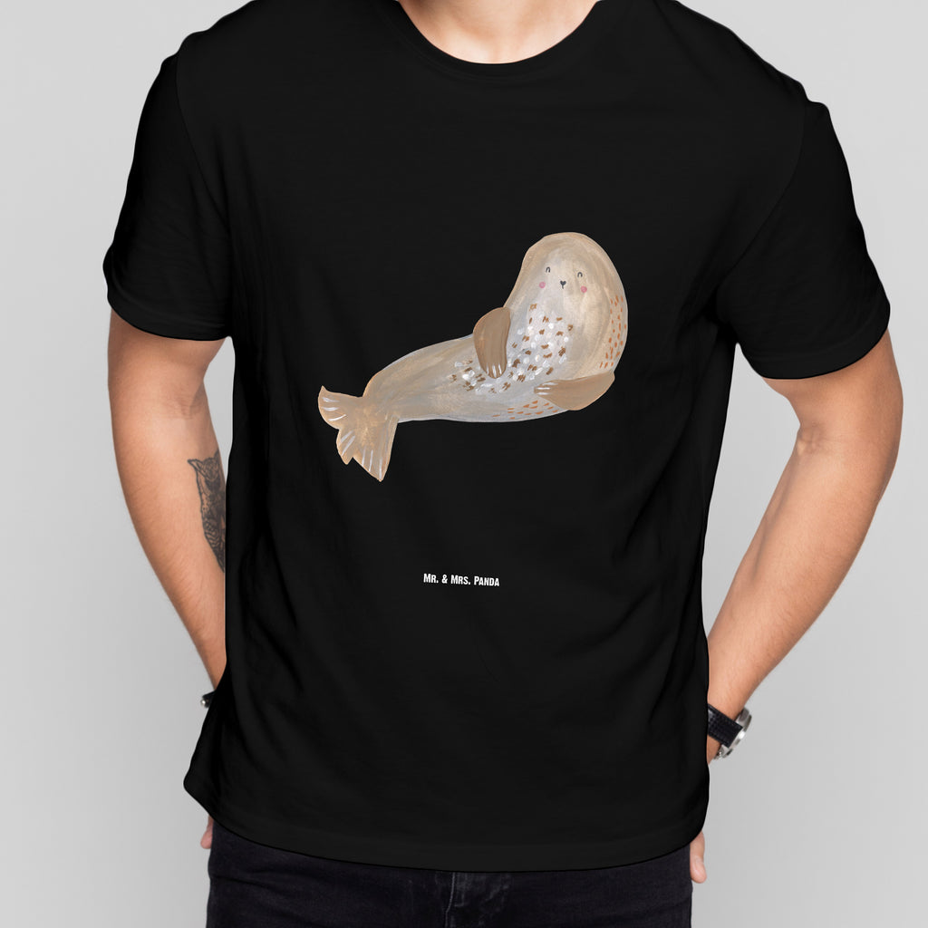 Größe XL T-Shirt Robbe lachend T-Shirt, Shirt, Tshirt, Lustiges T-Shirt, T-Shirt mit Spruch, Party, Junggesellenabschied, Jubiläum, Geburstag, Herrn, Damen, Männer, Frauen, Schlafshirt, Nachthemd, Sprüche, Tiermotive, Gute Laune, lustige Sprüche, Tiere, Robbe, Robben, Seehund, Strand, Meerestier, Ostsee, Nordsee