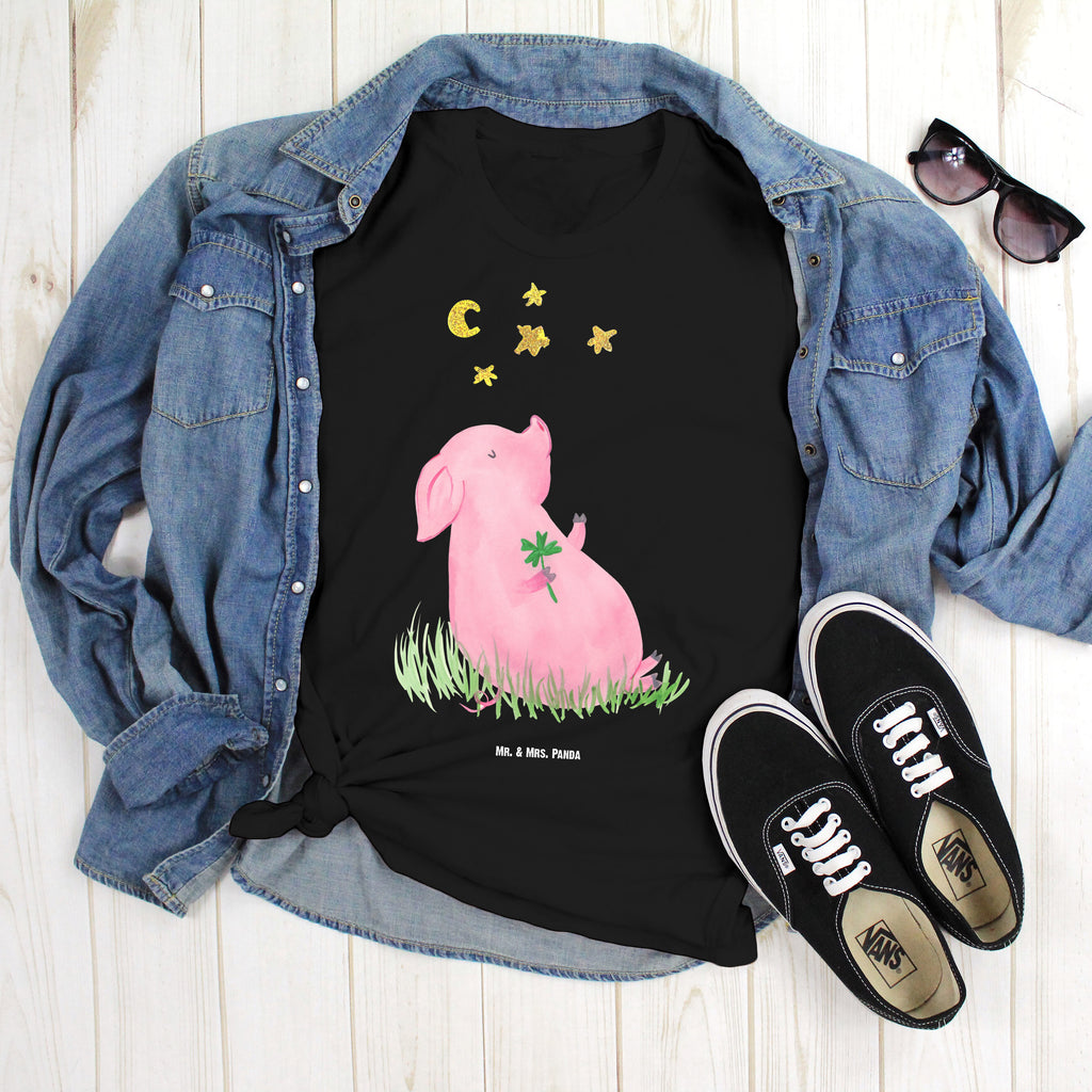 Größe XL T-Shirt Glücksschwein T-Shirt, Shirt, Tshirt, Lustiges T-Shirt, T-Shirt mit Spruch, Party, Junggesellenabschied, Jubiläum, Geburstag, Herrn, Damen, Männer, Frauen, Schlafshirt, Nachthemd, Sprüche, Tiermotive, Gute Laune, lustige Sprüche, Tiere, Glücksschwein. Glück, Schwein, Schweinchen, Sterne, Sernchen, Ziele, Träume, Motivation, Glücksbringer