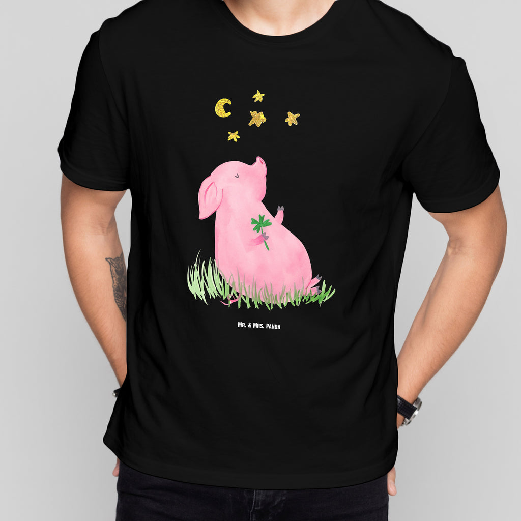 Größe XL T-Shirt Glücksschwein T-Shirt, Shirt, Tshirt, Lustiges T-Shirt, T-Shirt mit Spruch, Party, Junggesellenabschied, Jubiläum, Geburstag, Herrn, Damen, Männer, Frauen, Schlafshirt, Nachthemd, Sprüche, Tiermotive, Gute Laune, lustige Sprüche, Tiere, Glücksschwein. Glück, Schwein, Schweinchen, Sterne, Sernchen, Ziele, Träume, Motivation, Glücksbringer