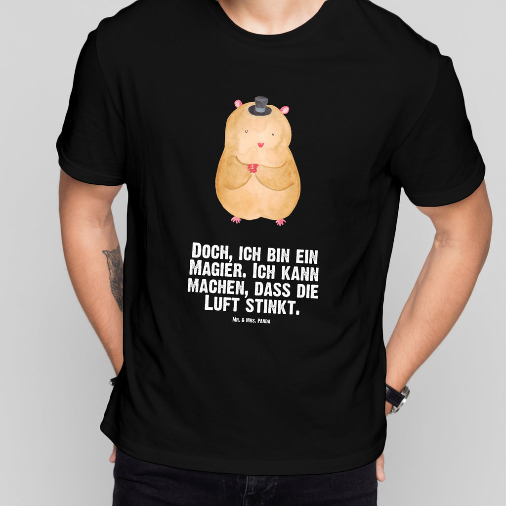 Größe XL T-Shirt Hamster mit Hut T-Shirt, Shirt, Tshirt, Lustiges T-Shirt, T-Shirt mit Spruch, Party, Junggesellenabschied, Jubiläum, Geburstag, Herrn, Damen, Männer, Frauen, Schlafshirt, Nachthemd, Sprüche, Tiermotive, Gute Laune, lustige Sprüche, Tiere, Hamster, Hut, Magier, Zylinder, Zwerghamster, Zauberer, Houdini