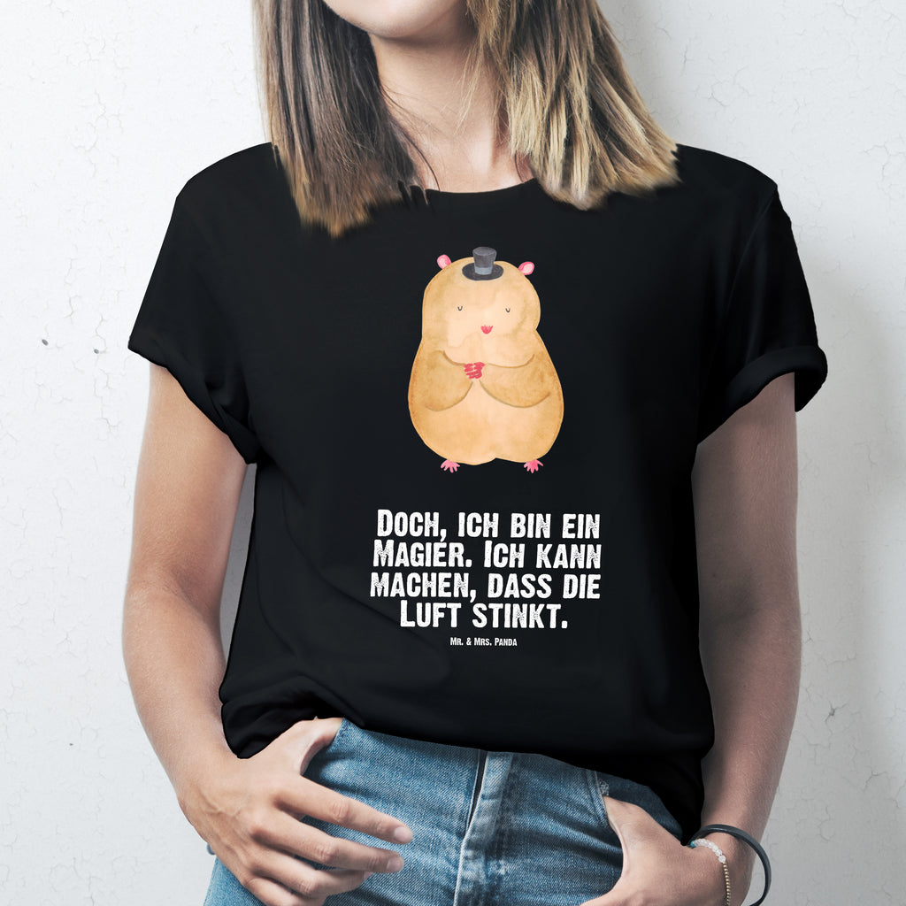 Größe XL T-Shirt Hamster mit Hut T-Shirt, Shirt, Tshirt, Lustiges T-Shirt, T-Shirt mit Spruch, Party, Junggesellenabschied, Jubiläum, Geburstag, Herrn, Damen, Männer, Frauen, Schlafshirt, Nachthemd, Sprüche, Tiermotive, Gute Laune, lustige Sprüche, Tiere, Hamster, Hut, Magier, Zylinder, Zwerghamster, Zauberer, Houdini