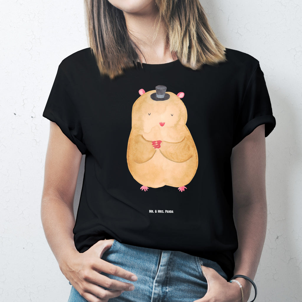 Größe XL T-Shirt Hamster mit Hut T-Shirt, Shirt, Tshirt, Lustiges T-Shirt, T-Shirt mit Spruch, Party, Junggesellenabschied, Jubiläum, Geburstag, Herrn, Damen, Männer, Frauen, Schlafshirt, Nachthemd, Sprüche, Tiermotive, Gute Laune, lustige Sprüche, Tiere, Hamster, Hut, Magier, Zylinder, Zwerghamster, Zauberer, Houdini