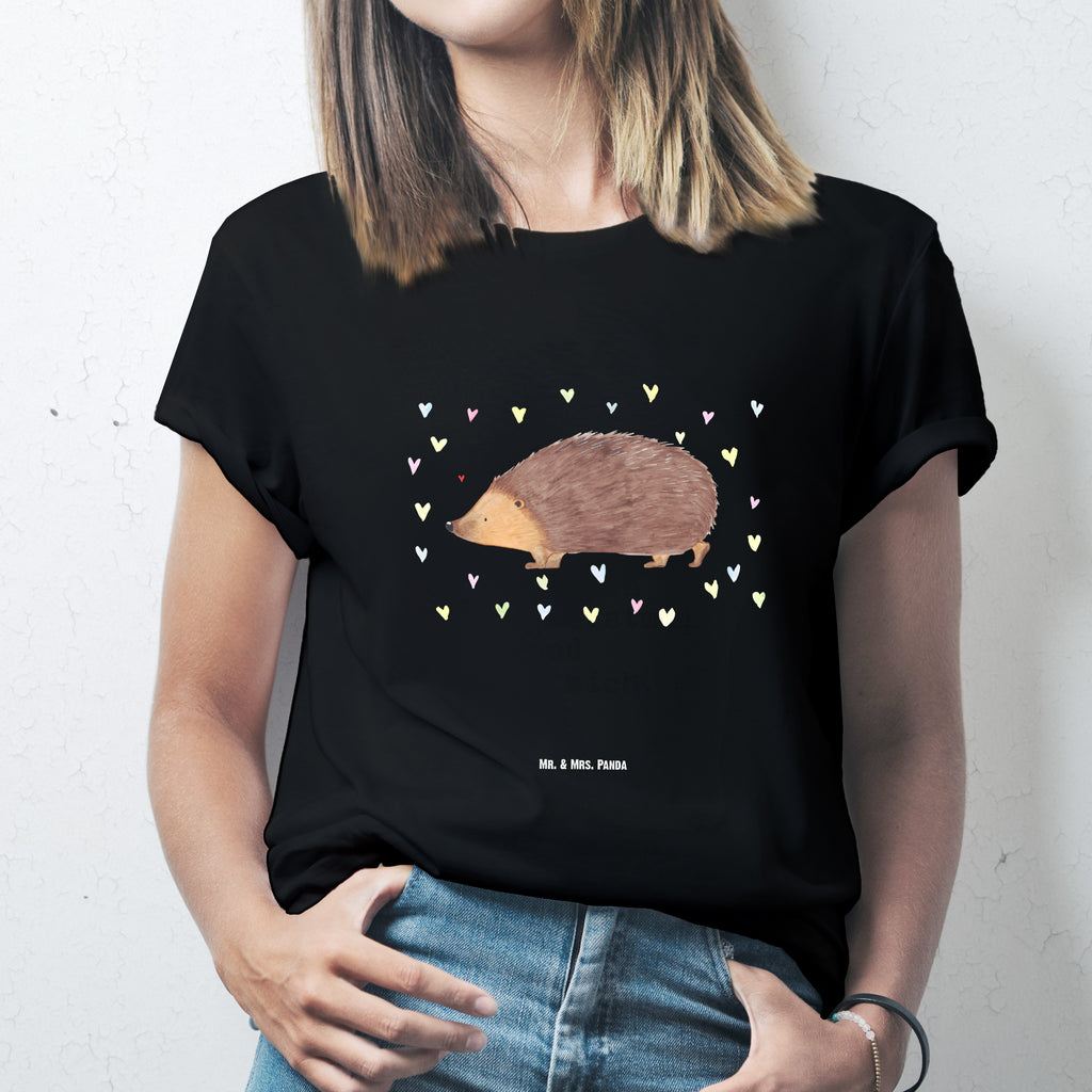 Größe XL T-Shirt Igel Herzen T-Shirt, Shirt, Tshirt, Lustiges T-Shirt, T-Shirt mit Spruch, Party, Junggesellenabschied, Jubiläum, Geburstag, Herrn, Damen, Männer, Frauen, Schlafshirt, Nachthemd, Sprüche, Tiermotive, Gute Laune, lustige Sprüche, Tiere, Liebe, Herz, Herzen, Igel, Vertrauen, Kuss, Leben