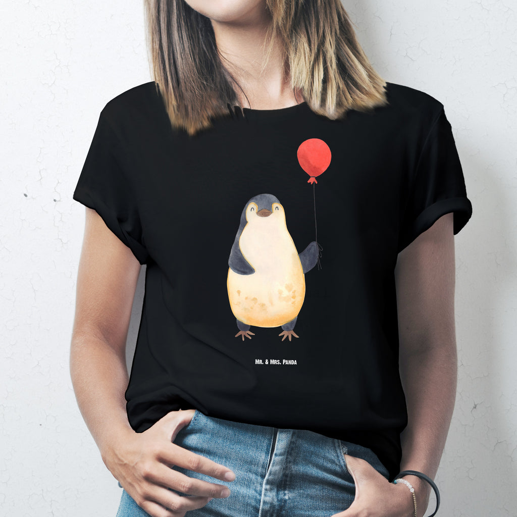 Größe L T-Shirt Pinguin Luftballon T-Shirt, Shirt, Tshirt, Lustiges T-Shirt, T-Shirt mit Spruch, Party, Junggesellenabschied, Jubiläum, Geburstag, Herrn, Damen, Männer, Frauen, Schlafshirt, Nachthemd, Sprüche, Pinguin, Pinguine, Luftballon, Tagträume, Lebenslust, Geschenk Freundin, Geschenkidee, beste Freundin, Motivation, Neustart, neues Leben, Liebe, Glück