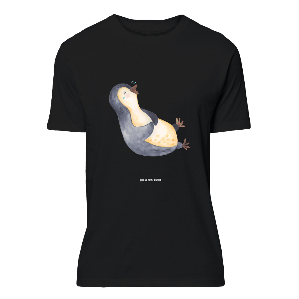 Größe L T-Shirt Pinguin lachend T-Shirt, Shirt, Tshirt, Lustiges T-Shirt, T-Shirt mit Spruch, Party, Junggesellenabschied, Jubiläum, Geburstag, Herrn, Damen, Männer, Frauen, Schlafshirt, Nachthemd, Sprüche, Pinguin, Pinguine, lustiger Spruch, Optimismus, Fröhlich, Lachen, Humor, Fröhlichkeit