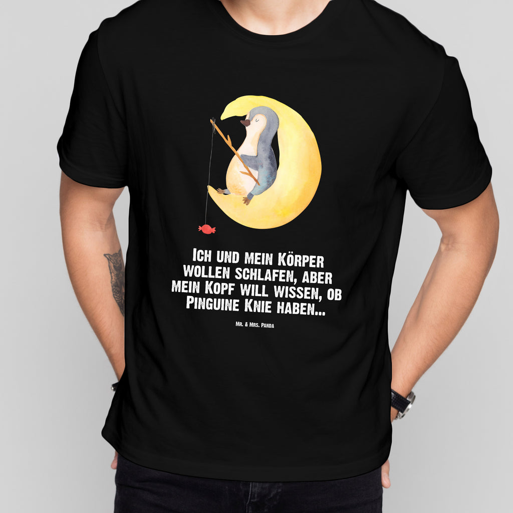 Größe M T-Shirt Pinguin Mond T-Shirt, Shirt, Tshirt, Lustiges T-Shirt, T-Shirt mit Spruch, Party, Junggesellenabschied, Jubiläum, Geburstag, Herrn, Damen, Männer, Frauen, Schlafshirt, Nachthemd, Sprüche, Pinguin, Pinguine, Spruch, schlafen, Nachtruhe, Einschlafen, Schlafzimmer, Schlafstörungen, Gästezimmer