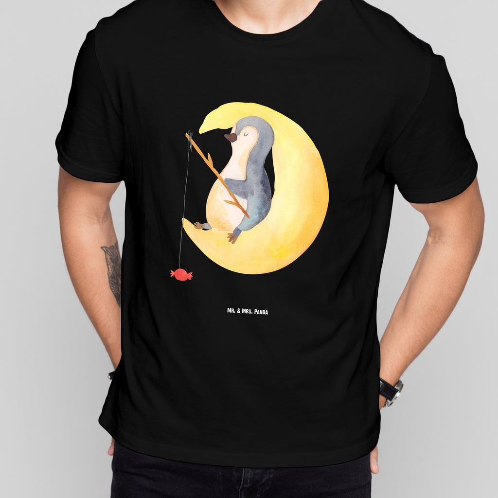 Größe M T-Shirt Pinguin Mond T-Shirt, Shirt, Tshirt, Lustiges T-Shirt, T-Shirt mit Spruch, Party, Junggesellenabschied, Jubiläum, Geburstag, Herrn, Damen, Männer, Frauen, Schlafshirt, Nachthemd, Sprüche, Pinguin, Pinguine, Spruch, schlafen, Nachtruhe, Einschlafen, Schlafzimmer, Schlafstörungen, Gästezimmer