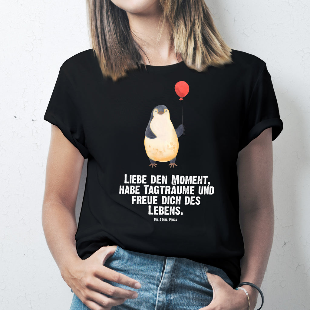 Größe XL T-Shirt Pinguin Luftballon T-Shirt, Shirt, Tshirt, Lustiges T-Shirt, T-Shirt mit Spruch, Party, Junggesellenabschied, Jubiläum, Geburstag, Herrn, Damen, Männer, Frauen, Schlafshirt, Nachthemd, Sprüche, Pinguin, Pinguine, Luftballon, Tagträume, Lebenslust, Geschenk Freundin, Geschenkidee, beste Freundin, Motivation, Neustart, neues Leben, Liebe, Glück