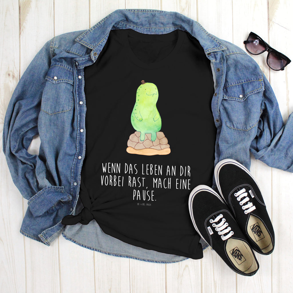 Größe S T-Shirt Schildkröte pausiert T-Shirt, Shirt, Tshirt, Lustiges T-Shirt, T-Shirt mit Spruch, Party, Junggesellenabschied, Jubiläum, Geburstag, Herrn, Damen, Männer, Frauen, Schlafshirt, Nachthemd, Sprüche, Schildkröte, Achtsamkeit, Entschleunigen, achtsam