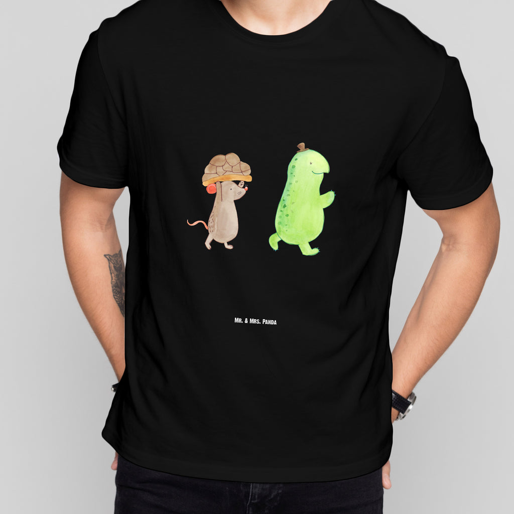 Größe L T-Shirt Schildkröte & Maus T-Shirt, Shirt, Tshirt, Lustiges T-Shirt, T-Shirt mit Spruch, Party, Junggesellenabschied, Jubiläum, Geburstag, Herrn, Damen, Männer, Frauen, Schlafshirt, Nachthemd, Sprüche, Schildkröte, Maus, Freunde, Freundinnen, beste Freunde, beste Freundinnen