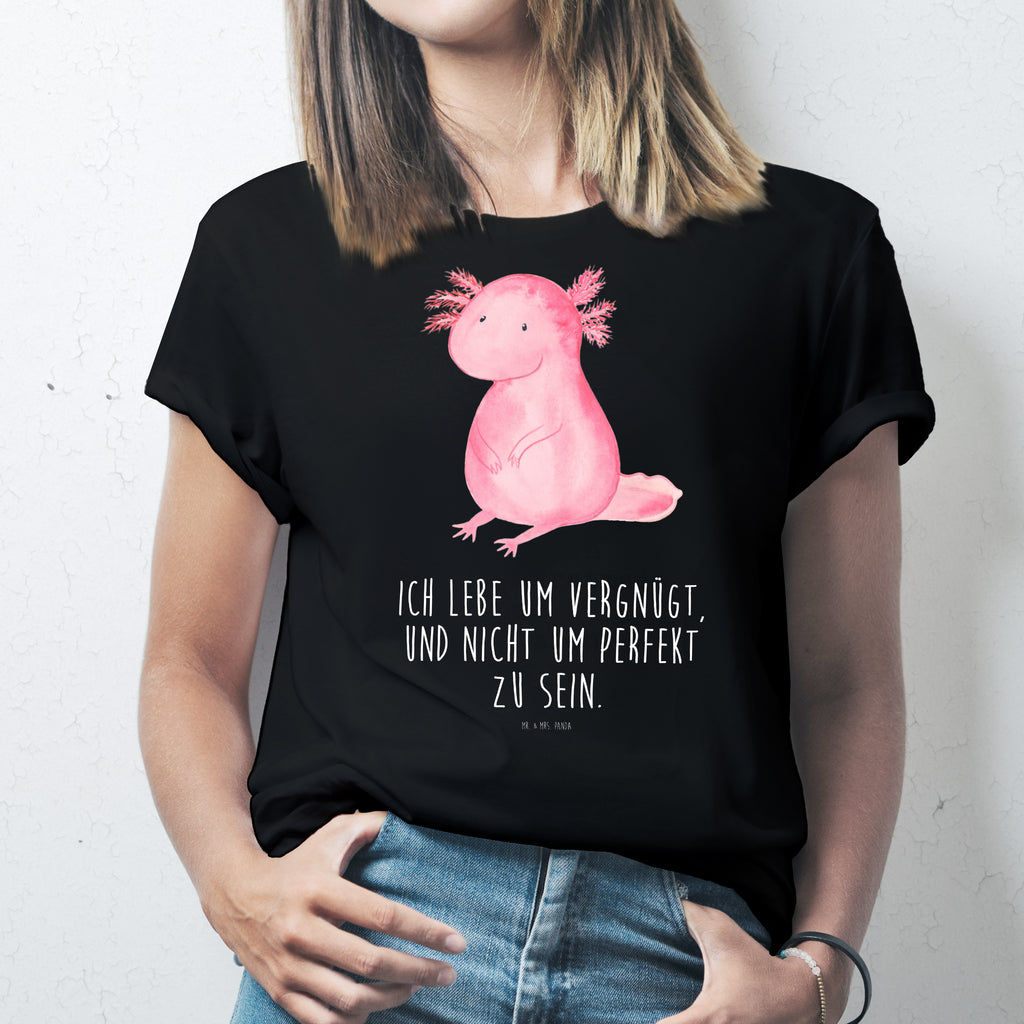 Größe S T-Shirt Axolotl T-Shirt, Shirt, Tshirt, Lustiges T-Shirt, T-Shirt mit Spruch, Party, Junggesellenabschied, Jubiläum, Geburstag, Herrn, Damen, Männer, Frauen, Schlafshirt, Nachthemd, Sprüche, Axolotl, Molch, Axolot, vergnügt, fröhlich, zufrieden, Lebensstil, Weisheit, Lebensweisheit, Liebe, Freundin