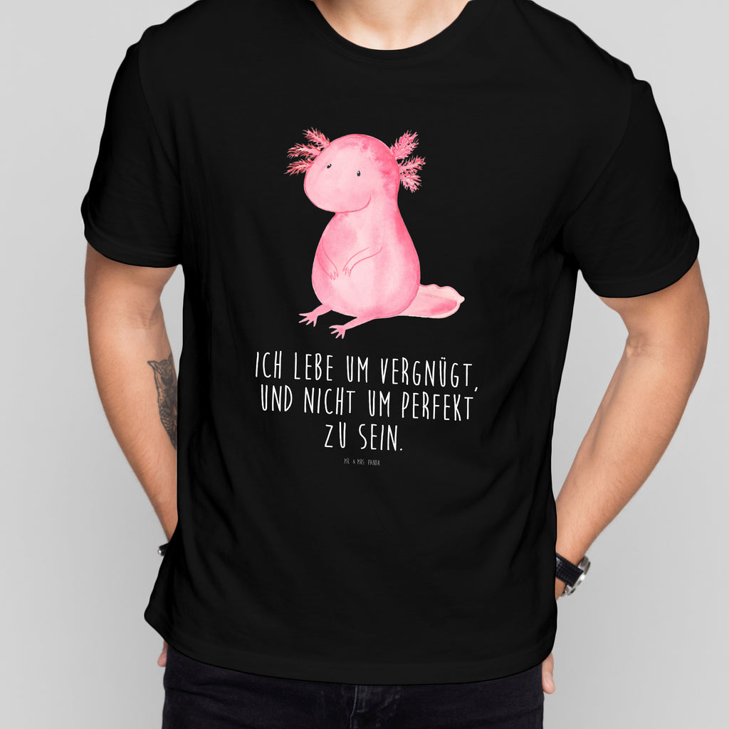 Größe S T-Shirt Axolotl T-Shirt, Shirt, Tshirt, Lustiges T-Shirt, T-Shirt mit Spruch, Party, Junggesellenabschied, Jubiläum, Geburstag, Herrn, Damen, Männer, Frauen, Schlafshirt, Nachthemd, Sprüche, Axolotl, Molch, Axolot, vergnügt, fröhlich, zufrieden, Lebensstil, Weisheit, Lebensweisheit, Liebe, Freundin