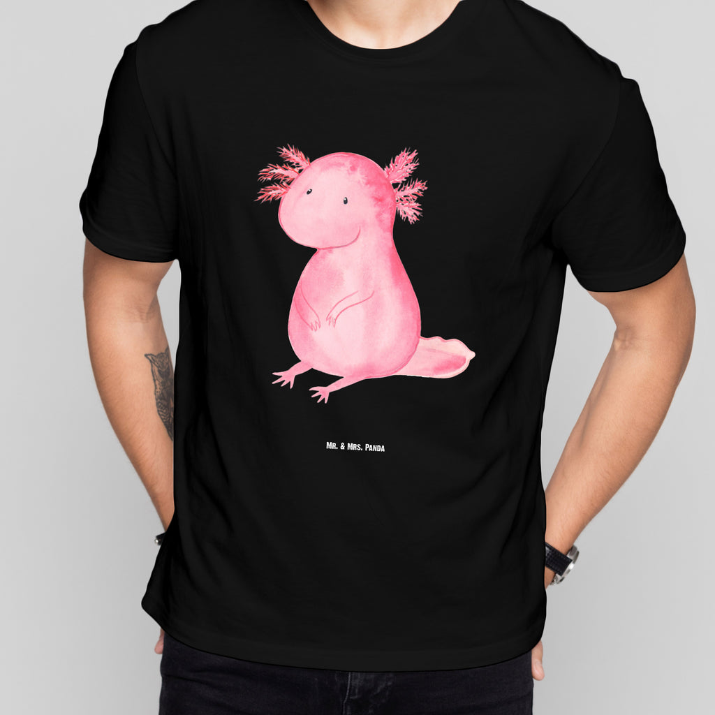Größe L T-Shirt Axolotl T-Shirt, Shirt, Tshirt, Lustiges T-Shirt, T-Shirt mit Spruch, Party, Junggesellenabschied, Jubiläum, Geburstag, Herrn, Damen, Männer, Frauen, Schlafshirt, Nachthemd, Sprüche, Axolotl, Molch, Axolot, vergnügt, fröhlich, zufrieden, Lebensstil, Weisheit, Lebensweisheit, Liebe, Freundin