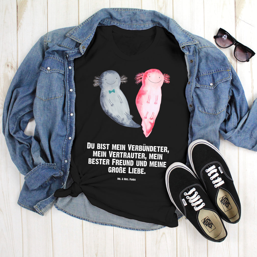 Größe L T-Shirt Axolotl Axel+Lotte T-Shirt, Shirt, Tshirt, Lustiges T-Shirt, T-Shirt mit Spruch, Party, Junggesellenabschied, Jubiläum, Geburstag, Herrn, Damen, Männer, Frauen, Schlafshirt, Nachthemd, Sprüche, Axolotl, Molch, Axolot, Schwanzlurch, Lurch, Lurche, Liebe, große Liebe, Liebesbeweis, Freund, Verlobter, Ehemann, Jahrestag, Valentinstag