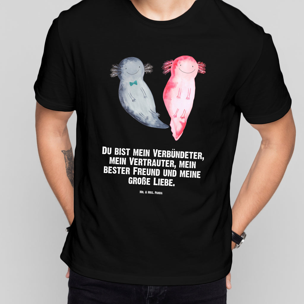 Größe L T-Shirt Axolotl Axel+Lotte T-Shirt, Shirt, Tshirt, Lustiges T-Shirt, T-Shirt mit Spruch, Party, Junggesellenabschied, Jubiläum, Geburstag, Herrn, Damen, Männer, Frauen, Schlafshirt, Nachthemd, Sprüche, Axolotl, Molch, Axolot, Schwanzlurch, Lurch, Lurche, Liebe, große Liebe, Liebesbeweis, Freund, Verlobter, Ehemann, Jahrestag, Valentinstag
