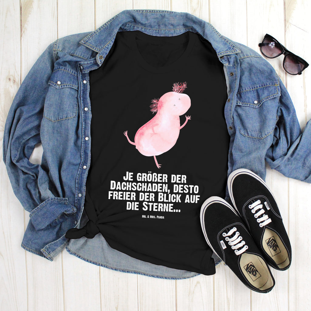 Größe XL T-Shirt Axolotl tanzt T-Shirt, Shirt, Tshirt, Lustiges T-Shirt, T-Shirt mit Spruch, Party, Junggesellenabschied, Jubiläum, Geburstag, Herrn, Damen, Männer, Frauen, Schlafshirt, Nachthemd, Sprüche, Axolotl, Molch, Axolot, Schwanzlurch, Lurch, Lurche, Dachschaden, Sterne, verrückt, Freundin, beste Freundin