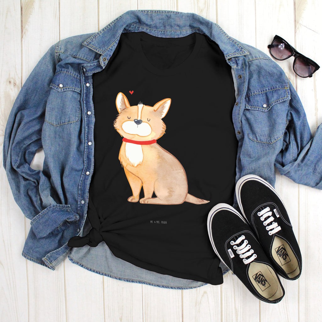 Größe S T-Shirt Hundeglück T-Shirt, Shirt, Tshirt, Lustiges T-Shirt, T-Shirt mit Spruch, Party, Junggesellenabschied, Jubiläum, Geburstag, Herrn, Damen, Männer, Frauen, Schlafshirt, Nachthemd, Sprüche, Hund, Hundemotiv, Haustier, Hunderasse, Tierliebhaber, Hundebesitzer, Corgie, Hundeliebe, Spruch, Hundemama, Liebe