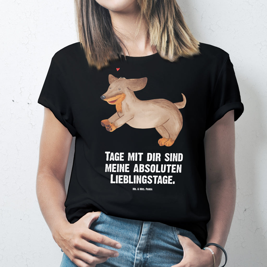 Größe L T-Shirt Hund Dackel fröhlich T-Shirt, Shirt, Tshirt, Lustiges T-Shirt, T-Shirt mit Spruch, Party, Junggesellenabschied, Jubiläum, Geburstag, Herrn, Damen, Männer, Frauen, Schlafshirt, Nachthemd, Sprüche, Hund, Hundemotiv, Haustier, Hunderasse, Tierliebhaber, Hundebesitzer, Hunde, Dackel, Dachshund, happy dog
