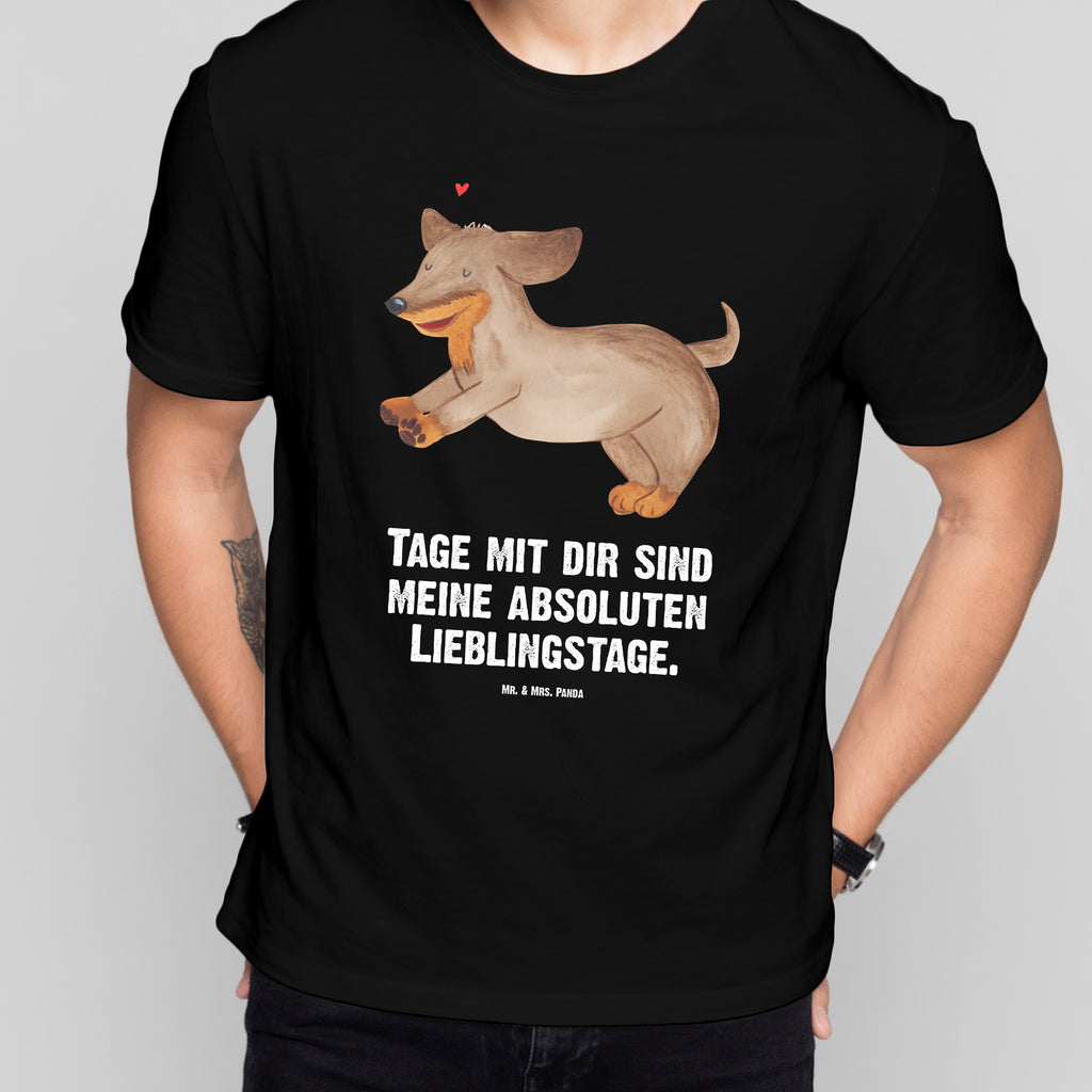 Größe L T-Shirt Hund Dackel fröhlich T-Shirt, Shirt, Tshirt, Lustiges T-Shirt, T-Shirt mit Spruch, Party, Junggesellenabschied, Jubiläum, Geburstag, Herrn, Damen, Männer, Frauen, Schlafshirt, Nachthemd, Sprüche, Hund, Hundemotiv, Haustier, Hunderasse, Tierliebhaber, Hundebesitzer, Hunde, Dackel, Dachshund, happy dog
