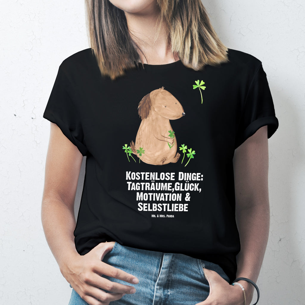 Größe L T-Shirt Hund Kleeblatt T-Shirt, Shirt, Tshirt, Lustiges T-Shirt, T-Shirt mit Spruch, Party, Junggesellenabschied, Jubiläum, Geburstag, Herrn, Damen, Männer, Frauen, Schlafshirt, Nachthemd, Sprüche, Hund, Hundemotiv, Haustier, Hunderasse, Tierliebhaber, Hundebesitzer, Kleeblatt, Glück, Tagträume, Motivation, Neuanfang, Geschenk, Glücksbringer, Selbstliebe, Achtsamkeit
