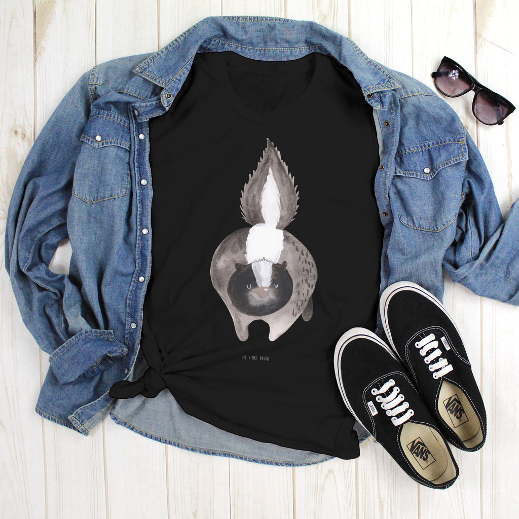 Größe S T-Shirt Stinktier Angriff T-Shirt, Shirt, Tshirt, Lustiges T-Shirt, T-Shirt mit Spruch, Party, Junggesellenabschied, Jubiläum, Geburstag, Herrn, Damen, Männer, Frauen, Schlafshirt, Nachthemd, Sprüche, Stinktier, Skunk, Wildtier, Raubtier, Stinker, Stinki, wütend, Drohung