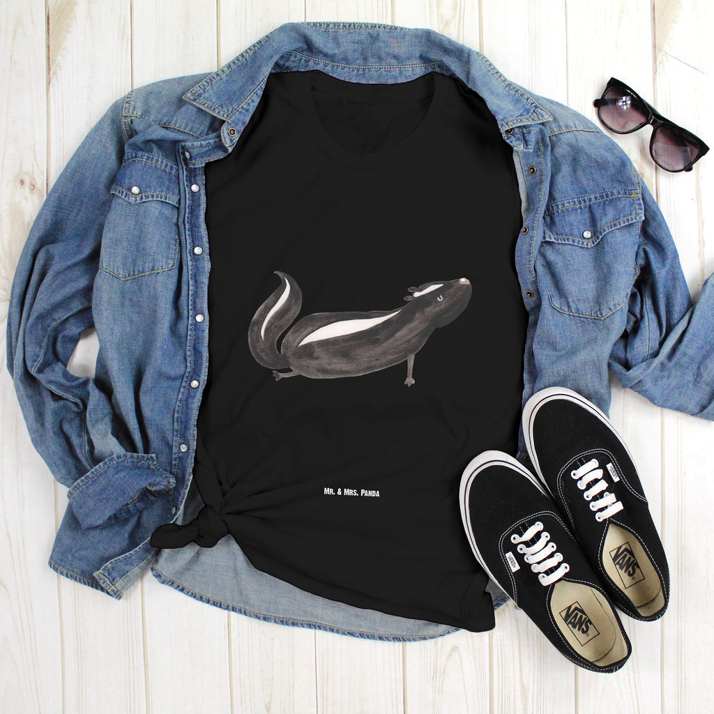 Größe L T-Shirt Stinktier Yoga T-Shirt, Shirt, Tshirt, Lustiges T-Shirt, T-Shirt mit Spruch, Party, Junggesellenabschied, Jubiläum, Geburstag, Herrn, Damen, Männer, Frauen, Schlafshirt, Nachthemd, Sprüche, Stinktier, Skunk, Wildtier, Raubtier, Stinker, Stinki, Yoga, Namaste, Lebe, Liebe, Lache
