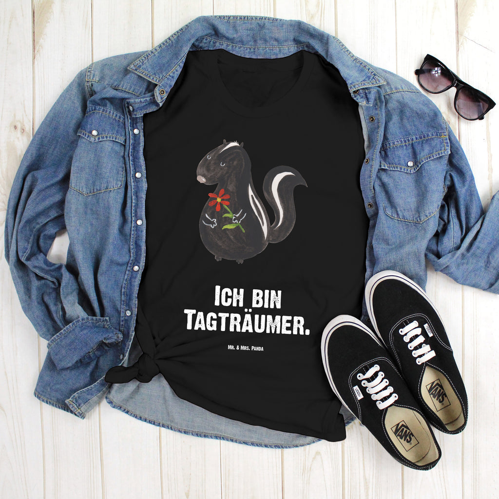 Größe M T-Shirt Stinktier Blume T-Shirt, Shirt, Tshirt, Lustiges T-Shirt, T-Shirt mit Spruch, Party, Junggesellenabschied, Jubiläum, Geburstag, Herrn, Damen, Männer, Frauen, Schlafshirt, Nachthemd, Sprüche, Stinktier, Skunk, Wildtier, Raubtier, Stinker, Stinki, Tagträumer, verträumt, Dreams, Träume