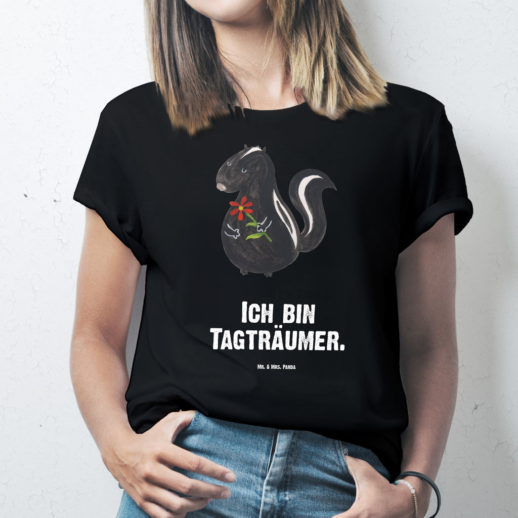 Größe M T-Shirt Stinktier Blume T-Shirt, Shirt, Tshirt, Lustiges T-Shirt, T-Shirt mit Spruch, Party, Junggesellenabschied, Jubiläum, Geburstag, Herrn, Damen, Männer, Frauen, Schlafshirt, Nachthemd, Sprüche, Stinktier, Skunk, Wildtier, Raubtier, Stinker, Stinki, Tagträumer, verträumt, Dreams, Träume