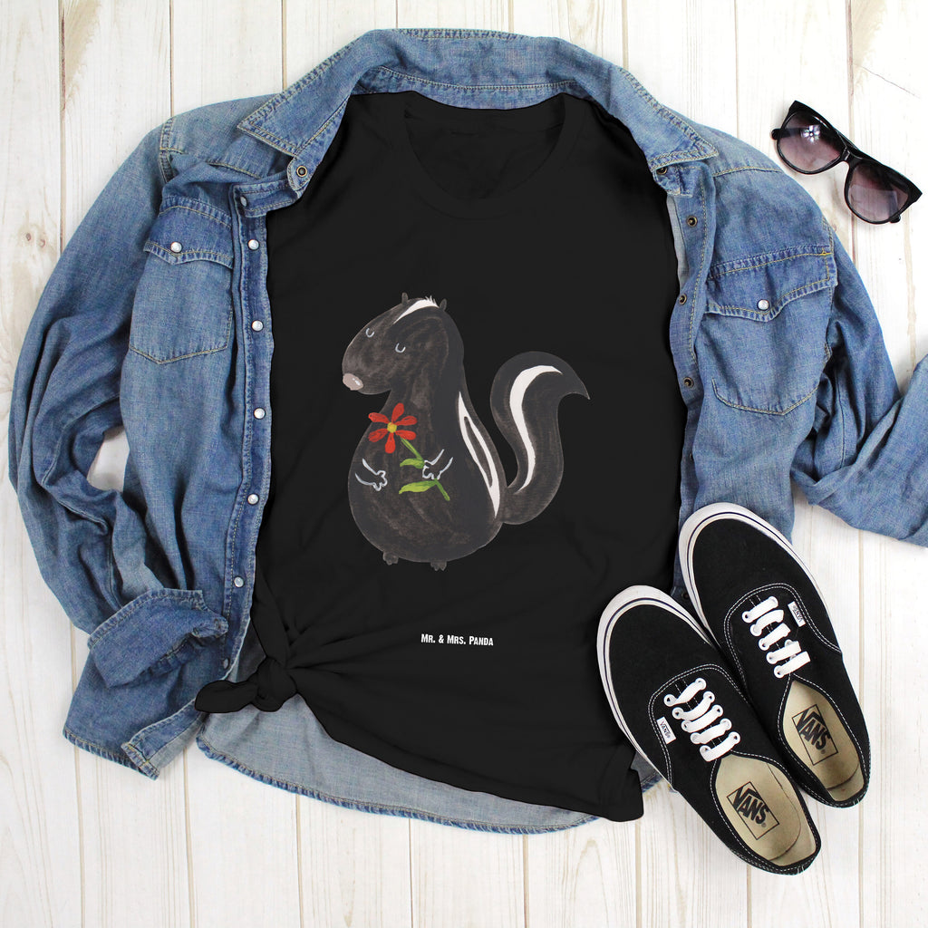 Größe M T-Shirt Stinktier Blume T-Shirt, Shirt, Tshirt, Lustiges T-Shirt, T-Shirt mit Spruch, Party, Junggesellenabschied, Jubiläum, Geburstag, Herrn, Damen, Männer, Frauen, Schlafshirt, Nachthemd, Sprüche, Stinktier, Skunk, Wildtier, Raubtier, Stinker, Stinki, Tagträumer, verträumt, Dreams, Träume