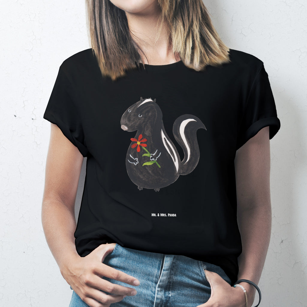 Größe M T-Shirt Stinktier Blume T-Shirt, Shirt, Tshirt, Lustiges T-Shirt, T-Shirt mit Spruch, Party, Junggesellenabschied, Jubiläum, Geburstag, Herrn, Damen, Männer, Frauen, Schlafshirt, Nachthemd, Sprüche, Stinktier, Skunk, Wildtier, Raubtier, Stinker, Stinki, Tagträumer, verträumt, Dreams, Träume